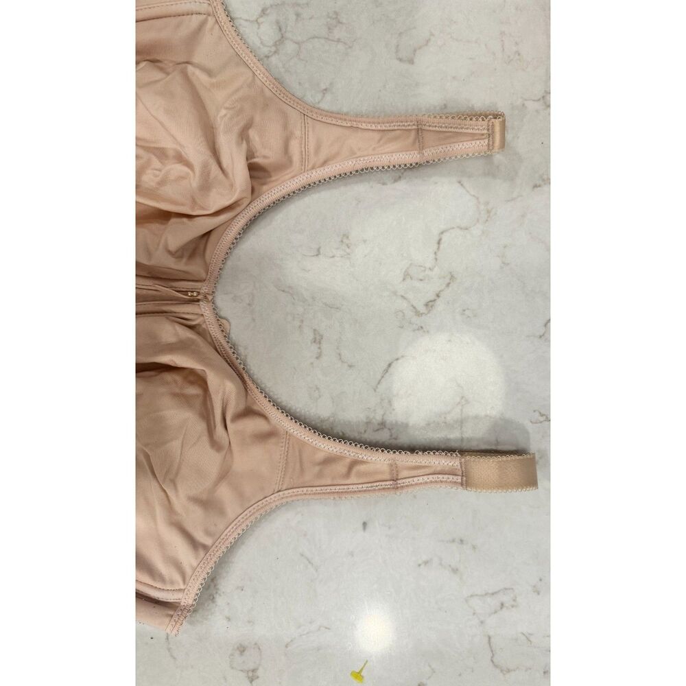 Wacoal Nude Full Coverage Underwire Satin Bra 40DD Seamless Support - Picture 3 of 6